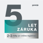 5 let záruka Gorenje